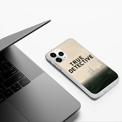 Чехол iPhone 11 Pro матовый Настоящий детектив, цвет: 3D-белый — фото 2