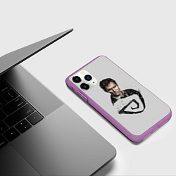 Чехол iPhone 11 Pro матовый Настоящий детектив, цвет: 3D-фиолетовый — фото 2