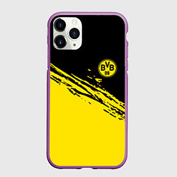 Чехол iPhone 11 Pro матовый BORUSSIA, цвет: 3D-фиолетовый