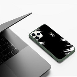 Чехол iPhone 11 Pro матовый JUVENTUS, цвет: 3D-темно-зеленый — фото 2