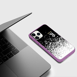 Чехол iPhone 11 Pro матовый JUVENTUS, цвет: 3D-фиолетовый — фото 2
