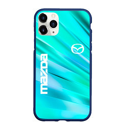 Чехол iPhone 11 Pro матовый MAZDA, цвет: 3D-тёмно-синий