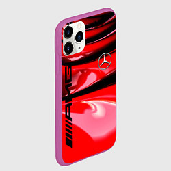 Чехол iPhone 11 Pro матовый MERCEDES, цвет: 3D-фиолетовый — фото 2