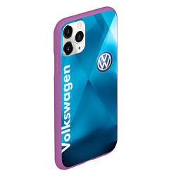 Чехол iPhone 11 Pro матовый VOLKSWAGEN, цвет: 3D-фиолетовый — фото 2