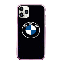 Чехол iPhone 11 Pro матовый BMW, цвет: 3D-розовый