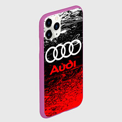 Чехол iPhone 11 Pro матовый AUDI, цвет: 3D-фиолетовый — фото 2