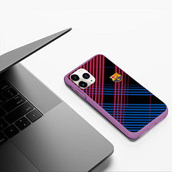 Чехол iPhone 11 Pro матовый BARSELONA, цвет: 3D-фиолетовый — фото 2