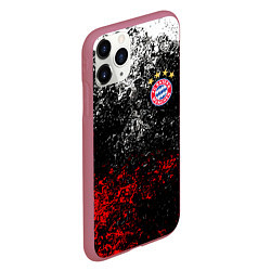 Чехол iPhone 11 Pro матовый BAYERN MUNCHEN, цвет: 3D-малиновый — фото 2