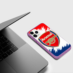 Чехол iPhone 11 Pro матовый ARSENAL, цвет: 3D-фиолетовый — фото 2