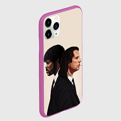 Чехол iPhone 11 Pro матовый Криминальное чтиво, цвет: 3D-фиолетовый — фото 2