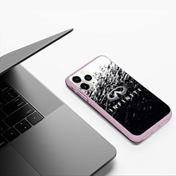 Чехол iPhone 11 Pro матовый INFINITI, цвет: 3D-розовый — фото 2