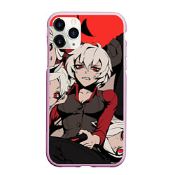 Чехол iPhone 11 Pro матовый ANIME, цвет: 3D-розовый