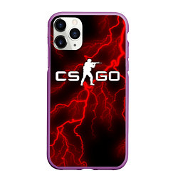 Чехол iPhone 11 Pro матовый COUNTER STRIKE, цвет: 3D-фиолетовый