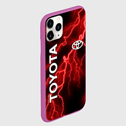 Чехол iPhone 11 Pro матовый TOYOTA, цвет: 3D-фиолетовый — фото 2