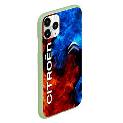 Чехол iPhone 11 Pro матовый CITROEN, цвет: 3D-салатовый — фото 2