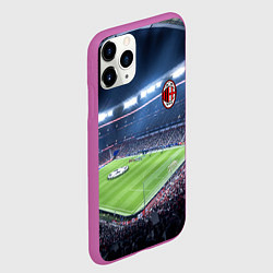 Чехол iPhone 11 Pro матовый FC MILAN, цвет: 3D-фиолетовый — фото 2
