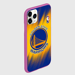 Чехол iPhone 11 Pro матовый Golden State Warriors, цвет: 3D-фиолетовый — фото 2