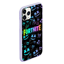 Чехол iPhone 11 Pro матовый FORTNITE MARSHMELLO, цвет: 3D-светло-сиреневый — фото 2