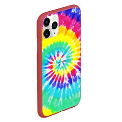 Чехол iPhone 11 Pro матовый TIE-DYE СТЕНА, цвет: 3D-красный — фото 2