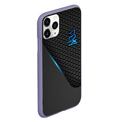 Чехол iPhone 11 Pro матовый Форма для мотокросса FOX, цвет: 3D-серый — фото 2