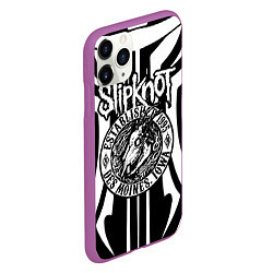 Чехол iPhone 11 Pro матовый Slipknot, цвет: 3D-фиолетовый — фото 2