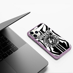 Чехол iPhone 11 Pro матовый Slipknot, цвет: 3D-сиреневый — фото 2