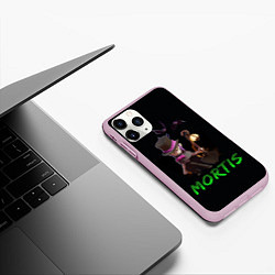 Чехол iPhone 11 Pro матовый Мортис Brawl Stars, цвет: 3D-розовый — фото 2