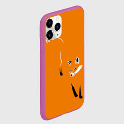 Чехол iPhone 11 Pro матовый ЛИСА, цвет: 3D-фиолетовый — фото 2