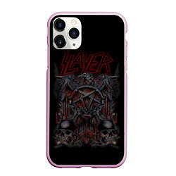 Чехол iPhone 11 Pro матовый Slayer, цвет: 3D-розовый