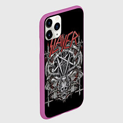 Чехол iPhone 11 Pro матовый Slayer, цвет: 3D-фиолетовый — фото 2