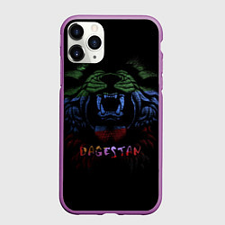 Чехол iPhone 11 Pro матовый Лев Дагестан
