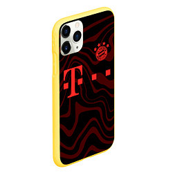 Чехол iPhone 11 Pro матовый FC Bayern Munchen 2021, цвет: 3D-желтый — фото 2