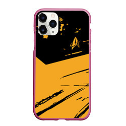 Чехол iPhone 11 Pro матовый Star Trek, цвет: 3D-малиновый