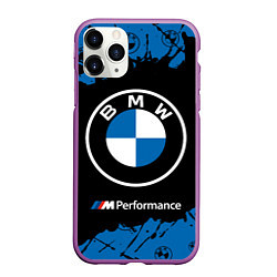 Чехол iPhone 11 Pro матовый BMW БМВ, цвет: 3D-фиолетовый