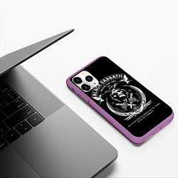 Чехол iPhone 11 Pro матовый The End World Tour, цвет: 3D-фиолетовый — фото 2