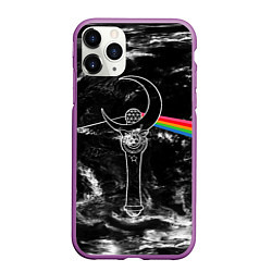 Чехол iPhone 11 Pro матовый Dark Side of the Moon Stick, цвет: 3D-фиолетовый