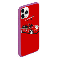 Чехол iPhone 11 Pro матовый Mitsubishi Lancer Evolution VI, цвет: 3D-фиолетовый — фото 2