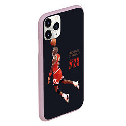 Чехол iPhone 11 Pro матовый MICHAEL JORDAN, цвет: 3D-розовый — фото 2