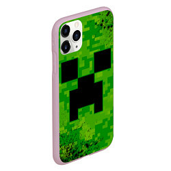 Чехол iPhone 11 Pro матовый MINECRAFT МАЙНКРАФТ, цвет: 3D-розовый — фото 2