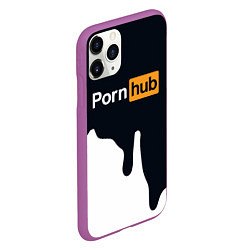 Чехол iPhone 11 Pro матовый Pornhub, цвет: 3D-фиолетовый — фото 2