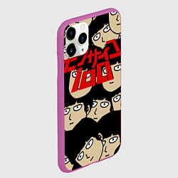 Чехол iPhone 11 Pro матовый МОБ ПСИХО, цвет: 3D-фиолетовый — фото 2