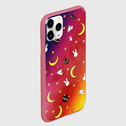 Чехол iPhone 11 Pro матовый SAILOR MOON, цвет: 3D-малиновый — фото 2