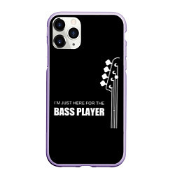 Чехол iPhone 11 Pro матовый BASS PLAYER GUITAR