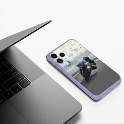 Чехол iPhone 11 Pro матовый Yamaha, цвет: 3D-светло-сиреневый — фото 2