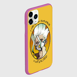 Чехол iPhone 11 Pro матовый Senku Ishigami, цвет: 3D-фиолетовый — фото 2