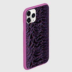 Чехол iPhone 11 Pro матовый Joy Division Glitch, цвет: 3D-фиолетовый — фото 2
