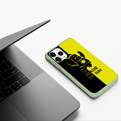 Чехол iPhone 11 Pro матовый Praise the sun, цвет: 3D-салатовый — фото 2