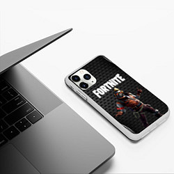 Чехол iPhone 11 Pro матовый FORTNITE, цвет: 3D-белый — фото 2