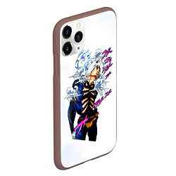 Чехол iPhone 11 Pro матовый JoJo Bizarre Adventure, цвет: 3D-коричневый — фото 2
