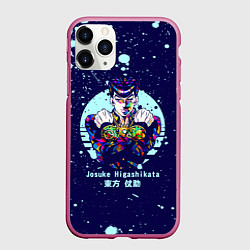 Чехол iPhone 11 Pro матовый JoJo Bizarre Adventure, цвет: 3D-малиновый